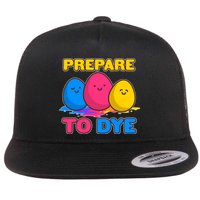 Funny Easter Prepare To Dye Flatbill Hat