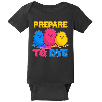 Funny Easter Prepare To Dye Baby Bodysuit