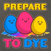 Funny Easter Prepare To Dye Cotton Canvas Backpack