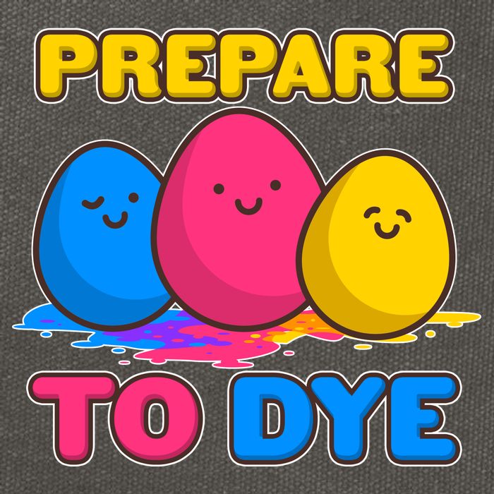 Funny Easter Prepare To Dye Cotton Canvas Backpack