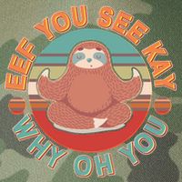Funny Eef You See Kay Why Oh You Sloth Legacy Tie Dye Trucker Hat