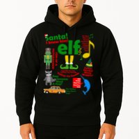Funny Elf Santa Knows Him Christmas Hoodie