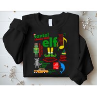 Funny Elf Santa Knows Him Christmas Sweatshirt