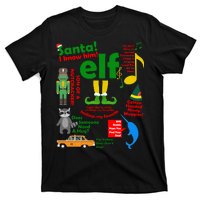 Funny Elf Santa Knows Him Christmas T-Shirt