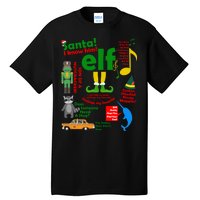 Funny Elf Santa Knows Him Christmas Tall T-Shirt