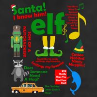 Funny Elf Santa Knows Him Christmas Adult Drive Performance Visor