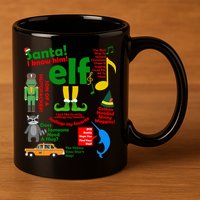 Funny Elf Santa Knows Him Christmas 11oz C Handle Ceramic Mug