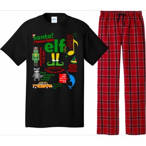 Funny Elf Santa Knows Him Christmas Pajama Set