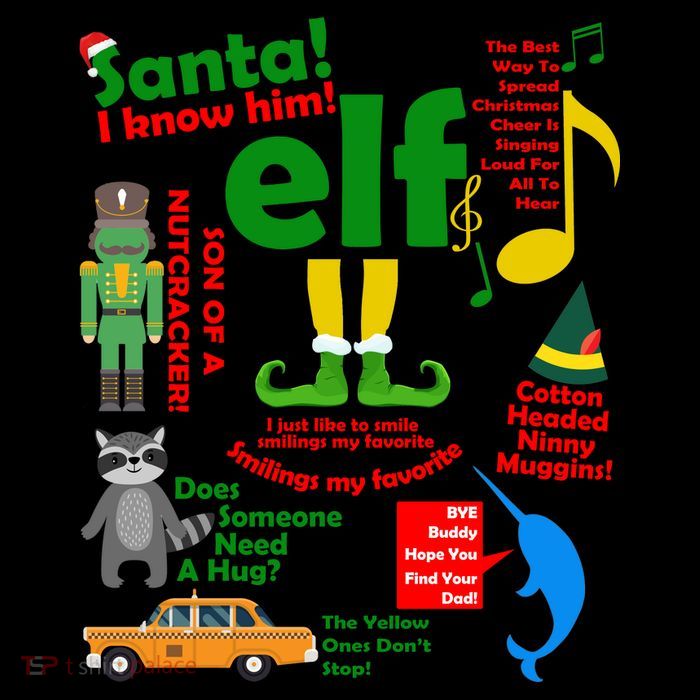 Funny Elf Santa Knows Him Christmas 16 in Basic Backpack