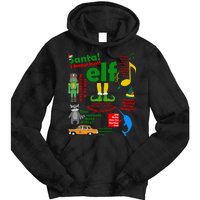 Funny Elf Santa Knows Him Christmas Tie Dye Hoodie