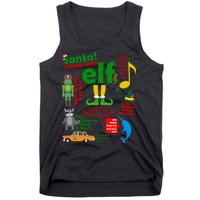 Funny Elf Santa Knows Him Christmas Tank Top