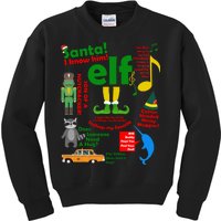 Funny Elf Santa Knows Him Christmas Kids Sweatshirt