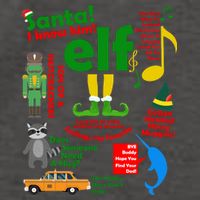 Funny Elf Santa Knows Him Christmas Vector Backpack
