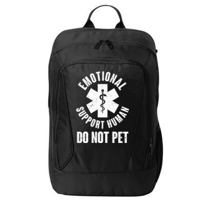 Funny Emotional Support Human Do No Pet City Backpack