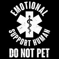 Funny Emotional Support Human Do No Pet City Backpack