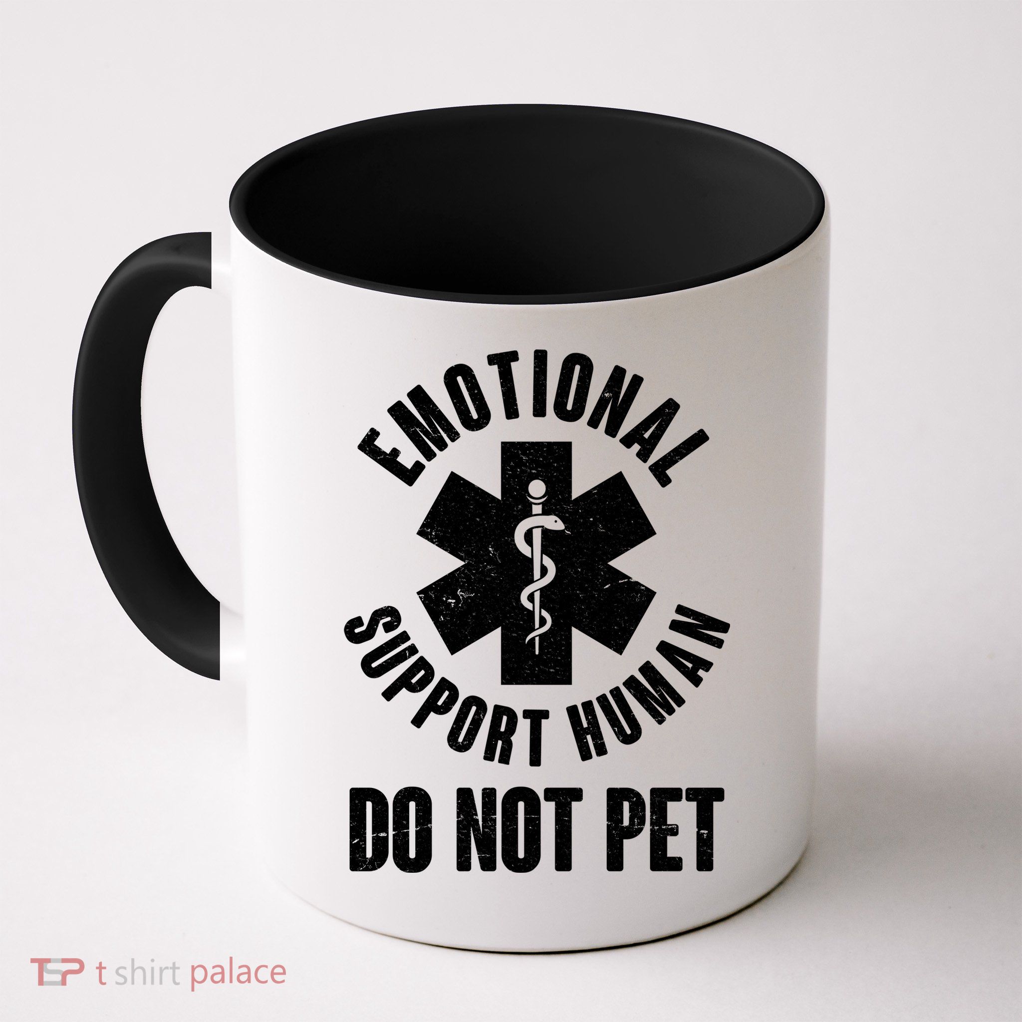 Funny Emotional Support Human Do No Pet Mug