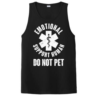 Funny Emotional Support Human Do No Pet PosiCharge Competitor Tank