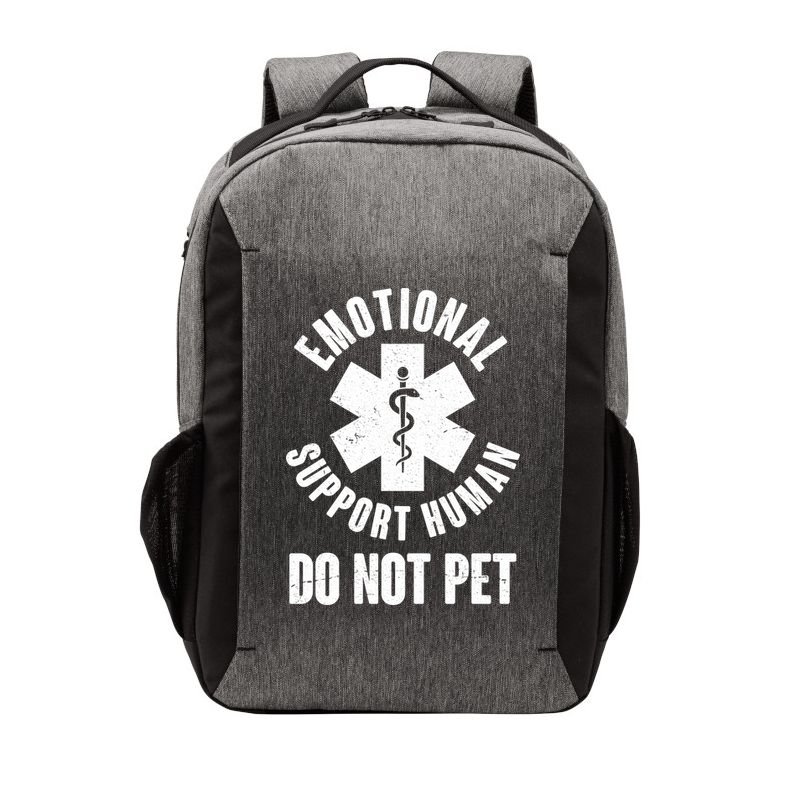 Funny Emotional Support Human Do No Pet Vector Backpack