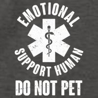 Funny Emotional Support Human Do No Pet Vector Backpack