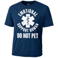 Funny Emotional Support Human Do No Pet Cooling Performance Crew T-Shirt