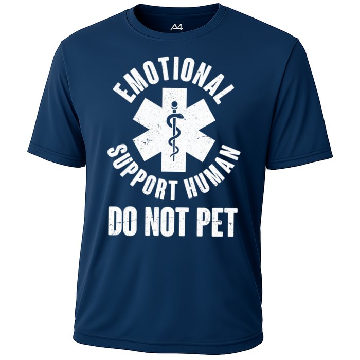Funny Emotional Support Human Do No Pet Cooling Performance Crew T-Shirt