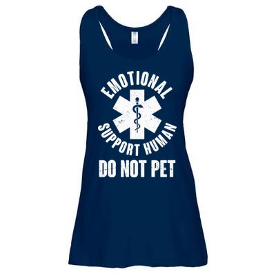 Funny Emotional Support Human Do No Pet Ladies Essential Flowy Tank