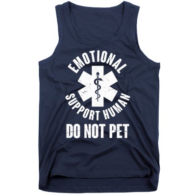 Funny Emotional Support Human Do No Pet Tank Top