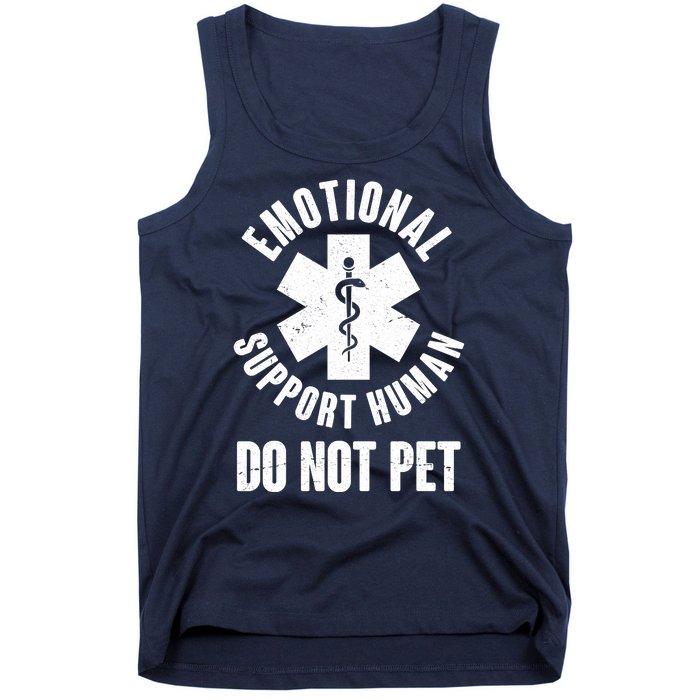 Funny Emotional Support Human Do No Pet Tank Top