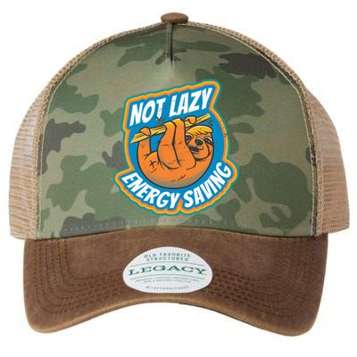 Funny Energy Saving Sloth Legacy Tie Dye Trucker Hat