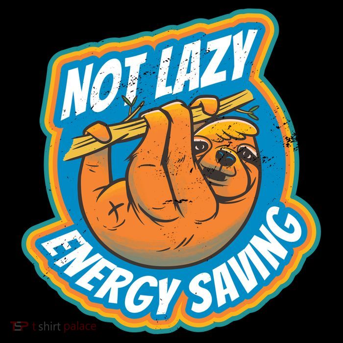 Funny Energy Saving Sloth Flexfit Unipanel Trucker Cap