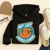 Funny Energy Saving Sloth Hoodie