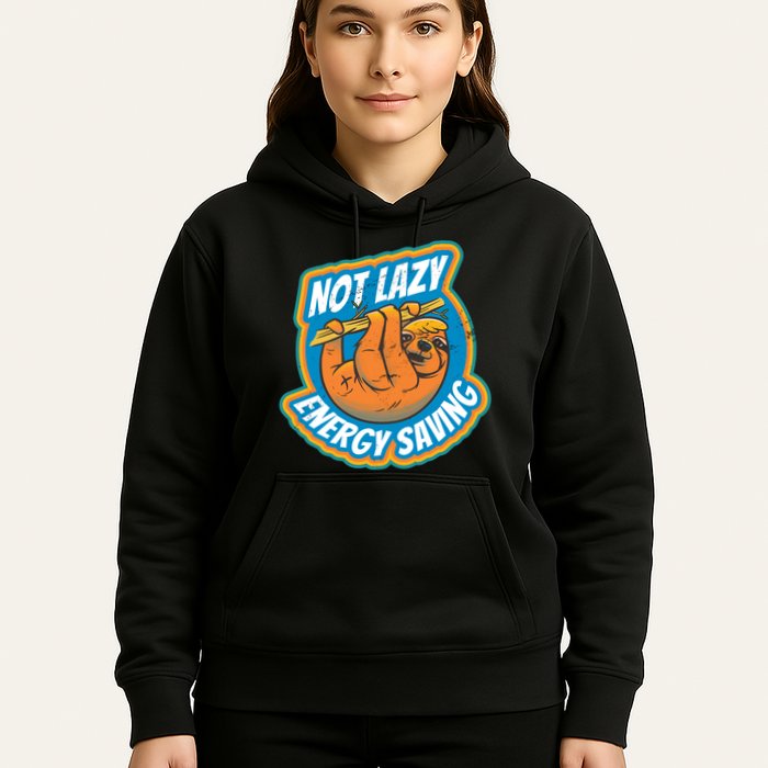 Funny Energy Saving Sloth Hoodie