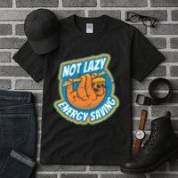 Funny Energy Saving Sloth Tall T-Shirt