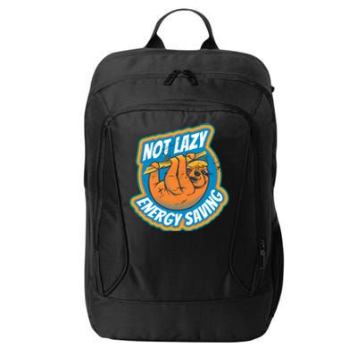 Funny Energy Saving Sloth City Backpack