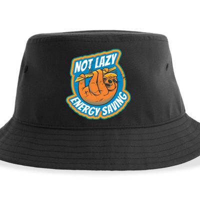 Funny Energy Saving Sloth Sustainable Bucket Hat