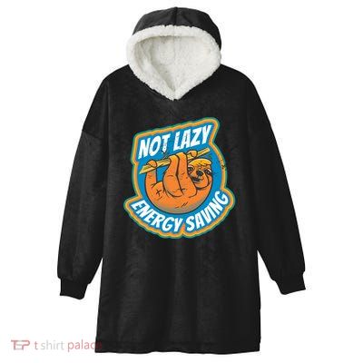 Funny Energy Saving Sloth Hooded Wearable Blanket