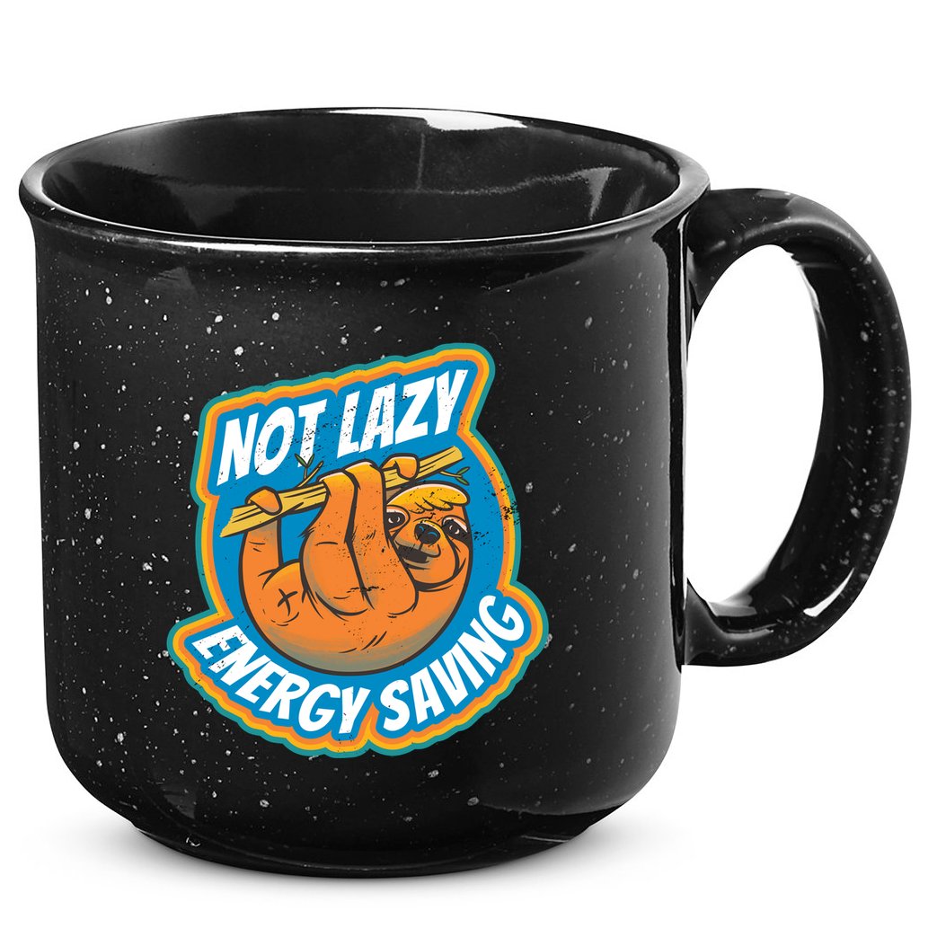 Funny Energy Saving Sloth 15oz Campfire Ceramic Mug