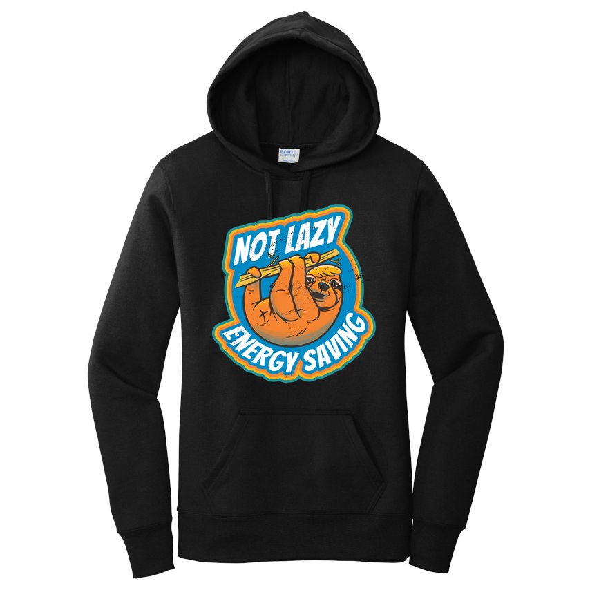Funny Energy Saving Sloth Women's Pullover Hoodie