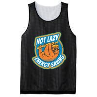 Funny Energy Saving Sloth Mesh Reversible Basketball Jersey Tank