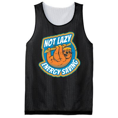 Funny Energy Saving Sloth Mesh Reversible Basketball Jersey Tank