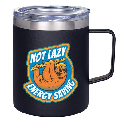 Funny Energy Saving Sloth 12oz Stainless Steel Coffee Mug