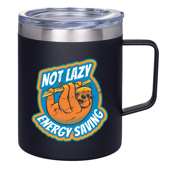 Funny Energy Saving Sloth 12oz Stainless Steel Coffee Mug