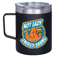 Funny Energy Saving Sloth 12oz Stainless Steel Coffee Mug