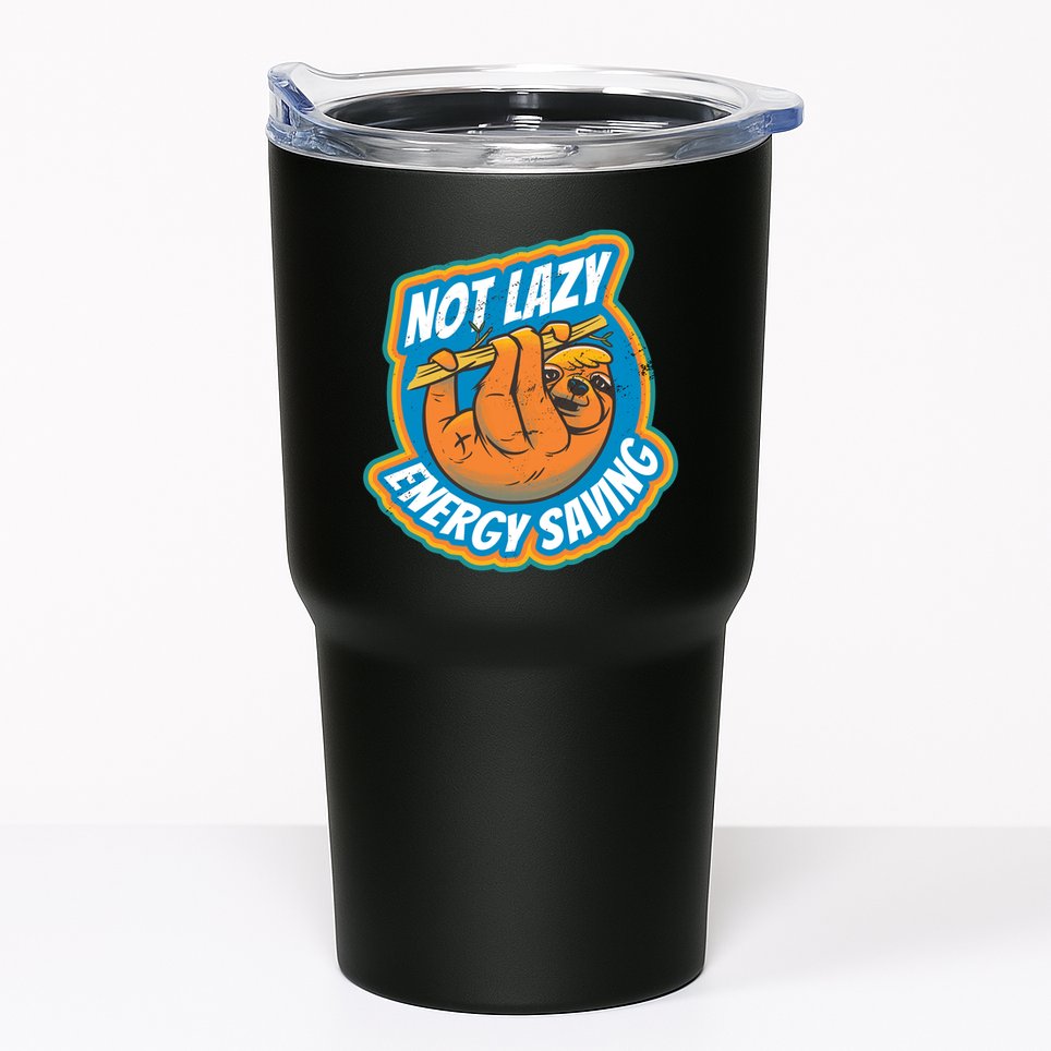 Funny Energy Saving Sloth Tumbler