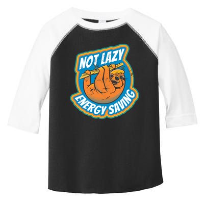 Funny Energy Saving Sloth Toddler Fine Jersey T-Shirt
