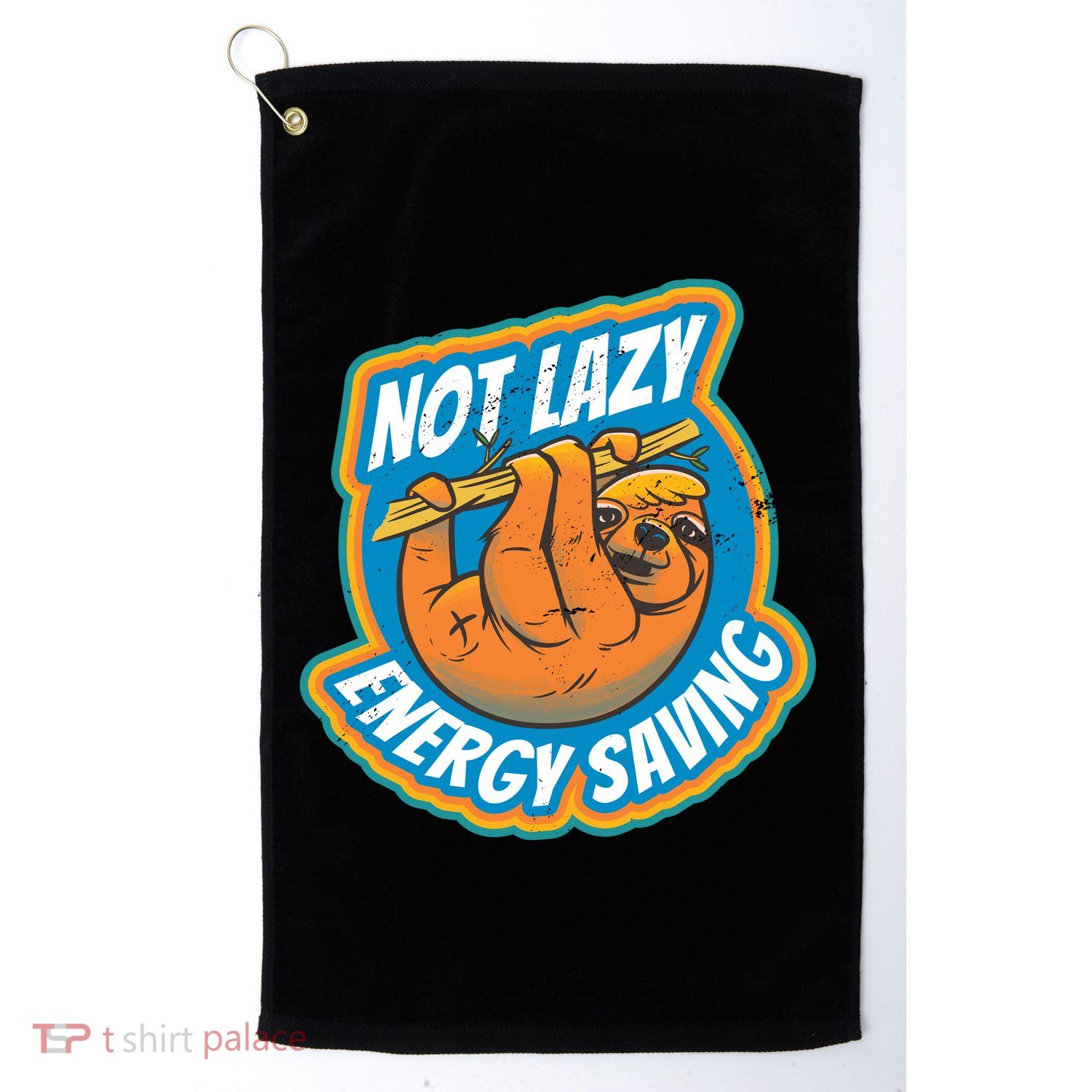 Funny Energy Saving Sloth Golf Towel