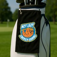 Funny Energy Saving Sloth Golf Towel
