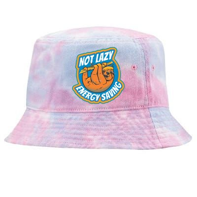 Funny Energy Saving Sloth Tie-Dyed Bucket Hat