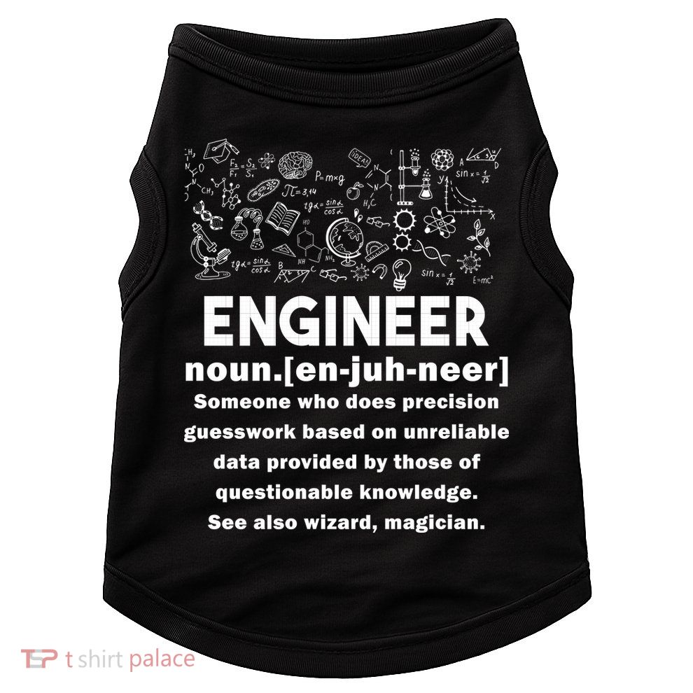 Funny Engineer Meaning Doggie Tank