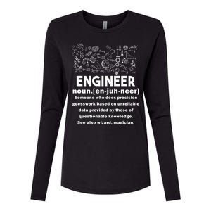 Funny Engineer Meaning Womens Cotton Relaxed Long Sleeve T-Shirt